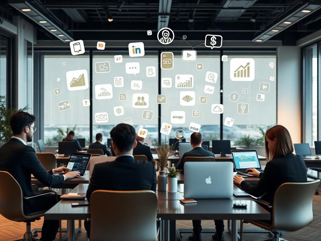 Digital Marketing - Team working on digital campaigns
